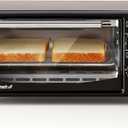 Elite Gourmet ETO236 Personal Compact 2 Slice Countertop Toaster Oven with 15 Minute Timer & Adjustable Temperature, Bake, Broil, & Toast, Black