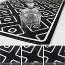 SUEH DESIGN Dish Drying Mat, Absorbent Coffee Mat 19.6 x 11.8 in Quick Dry Drying Mats Large Coffee Mat for Coffee Bar Kitchen Countertop, Black