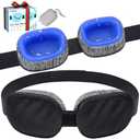 CLOZIA Eye Mask for Dry Eyes - 100% Blackout Dry Eye Mask & Moisture Goggles - Adjustable Sleeping Mask for Men & Women - Removable Cleaning Silicone, Soft & Comfortable - Great for Travel, Shift Work