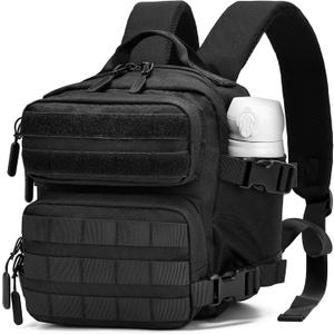 9L Mini Backpack for Men and Women, Small Backpack for Gym Hiking Travel Sports Running (Black)