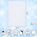 Zonon 5 Pcs Clear Polycarbonate Sheets 12 x 18 x 0.02 Inch Thin Plastic Sheet Resistant Plastic Panel Board with Protective Paper for DIY Crafts Document Picture Frames Easy to Cut Bend Mold
