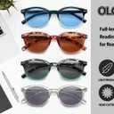 Blue Light Blocking Reading Glasses Women Round Readers Cute Cheaters for Small Head&Face Black/Clear/Tortoiseshell