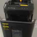 Amazon Basics 150 Sheet Autofeed Micro Cut Paper Credit Card Shredder for Security, Black