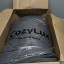 CozyLux Queen Comforter Set Dark Grey - Bed in a Bag Queen Size 7 Pieces, Luxury Soft Bed Set for All Seasons, Bedding Set with Comforter, Sheets, Pillowcases & Shams, Dark Gray, Queen