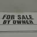 LFS-1 For Sale by Owner Corrugated Plastic Sign w/ H Bracket 19" x 24" Black/White, 1 Piece