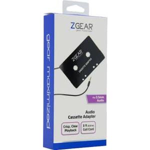 ZGear 3.5mm Audio Cassette Adapter - Black, 3 ft 