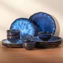 Dinnerware sets plates and bowls sets modern plates,Ceramic Dinnerware Sets,12 Pieces Porcelain Lightweight Plates,Scratch Resistant Dish Set (style - 4, 4 - Set (12pcs))