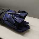 East Oak Reclining Camping Chair with Canopy & Foot Rest | 4-Position Folding Beach Chair with Adjustable Canopy, Detachable Foot Rest, Supportive Headrest, 330 lbs Canopy Chair (Blue)