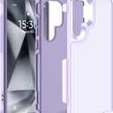 Hualele for Samsung Galaxy S23 Ultra Case,[Military Grade Protection] [Dropproof Shcokproof] Anti-Slip Grip Dual Layer Rugged Heavy Duty Galaxy S23 Ultra Phone Case,Light Purple
