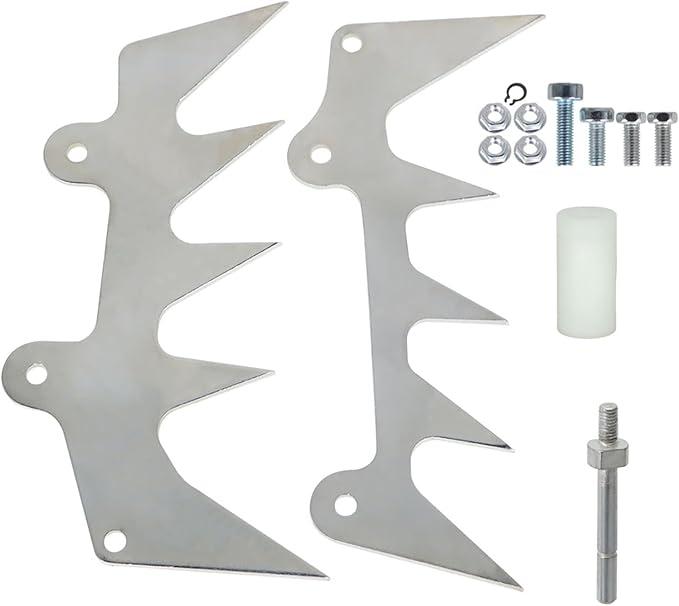 Autoparts Dual Felling Dog Bumper Spikes Chain Catcher Set Replacement for Stihl 024 026 MS240 MS260 029 039 034 036 038 MS290 MS390 MS310 MS311 MS271 MS291 Chainaw Powder Coated