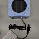 Gaiatop Mini Space Heater, Lightweight PTC Ceramic Fast Heating 500W Energy Efficient for Indoor Use, Overheating & 45° Tip-Over Protection, Portable Desk Electric Heaters for Office Home Blue