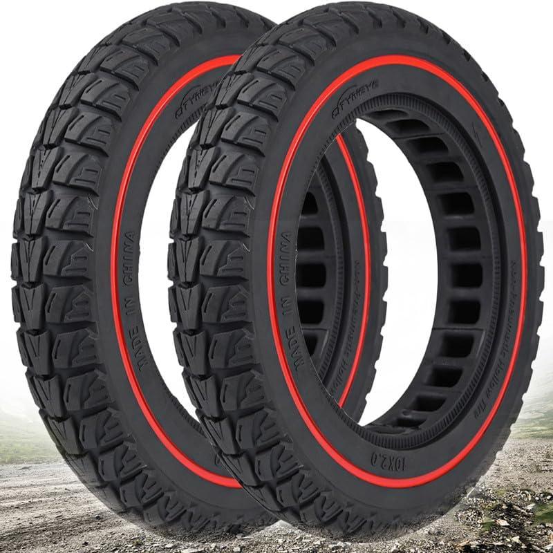 10x2.0 Off Road Scooter Tire, Fit for 10x2.125 10x2/54-152 Original Tire, Fit for Turboant x7 Hiboy S2 Pro Max Gotrax GXL V2 G3 Plus Rival Electric Scooter, 10 Inch Front Rear Wheel