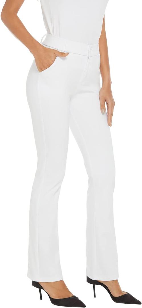 iChosy Women's Ease into Comfort Barely Bootcut Stretch Dress Pants (6 Tall)  32x6