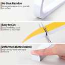 Yotache White High Density Foam Tape 1" x3/4" for Windows Air Conditioner Insulation Seal, Weatherstrip, AntiVibration, Shockproof Protection, Total 13 Ft (2 X 6.5 Ft Each)