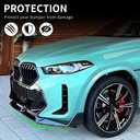 G06 LCI Front Lip Compatible with BMW 2024-2026 X6 G06 M-Sport Model Gloss Black Bumper Spoiler Air Splitter