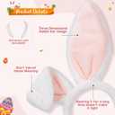 Joyline Cute Bunny Headband for Women GirlsFluffy Rabbit Ear Hairband Costume Accessories Easter Birthday Party Favors Gifts