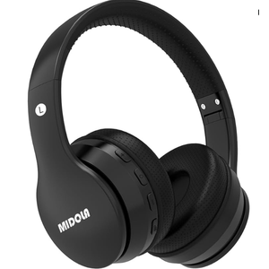 MIDOLA Kids Headphones Bluetooth 5.4 Wireless 68H Play Time Volume Limit 85/94dB Over Ear Foldable Headset, TypeC Fast Charging, Wired Aux Mic for Toddler Child Pad Tablet Cyan