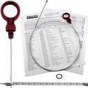 Transmission Fluid Dipstick - Tool - | Compatible with Chrysler Jeep Dodge VW Vehicles. | W/Instructions + Cap O-Ring | Automatic Trans: 8863B, 9336,42RLE, NAG1, 62TE 2.7 3.5 3.6 3.7 5.7 6.1 6.4