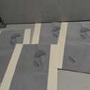 GoTCele Placemats Set of 6 for Dining Table Mats Washable Easy to Clean PVC Placemat (Ginkgo Navy)
