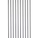 Staircase Iron Balusters (Box of 10pcs) Stair Parts 1/2" Square Metal Balusters - Hollow Straight Staircase Metal Spindles ASN001-2 (10pcs Straight)