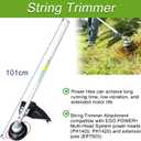 Brush Cutter Attachment/String Trimmer Attachment fits for ego's PH1420,PH1400 Multi Head System, Replace OEM NO. STA1600 - Silvery