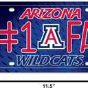 Rico Industries NFL Unisex-Adult #1 Fan Metal License Plate Tag (One Size, Team Color)