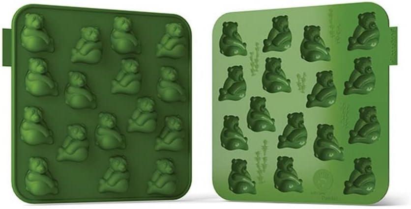 Siliconezone Panda Mold for Chocolate, Butter, Sugar Green, 6.9in