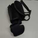 SARISUN Travel Pillows for Airplanes, Airplane Pillow for Long Flight, Airplane Head Strap with Eye Mask for Sleep, Travel Neck Pillow for Car Road Trip, 360 Support Headrest, Stop Bobblehead, Black