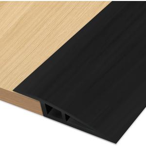 Floor-Transition-Strips Self Adhesive 36 inch Door-Threshold, Threshold 3/4''~4/5'', Transition-Strips for Doorways, Edge-Reducer Door-Threshold-Strips for Door/Floor (Black)