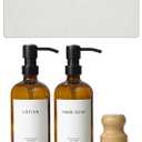 2PCS 10"x 5" Large Bathroom Sink Vanity Trays, Water Absorbing Diatomite Stone Quick Drying Mat for Kitchen Counter, Dish Rack Dispensers Sponge Holder Caddy Organizer, Beige, 10"x 5"