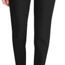 Hybrid & Company Womens Ultra Comfy Stretch Slim Fit Trousers Chino Pants with Pocket (5, Black)