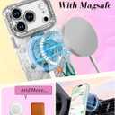 Toycamp for iPhone 17 Pro Max Case - Compatible with Magsafe Women Girls Aesthetic Cute Girly Kawaii Turtles Unique Design Bling Lens Protector Magenetic Funda for Apple 17 Promax Phone Cover