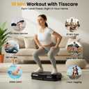Vibration Plate Exercise Machine: TISSCARE Vibrating Plates for Weight Loss and Lymphatic Drainage, 400lbs Shake Plate Whole Body Workout Platform for Home Fitness Fat Burner Gifts
