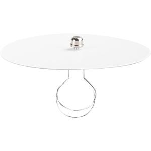 Kiven 6.7 in Round Diffuser Shade with Clip Adapter, Acrylic Lamp Shade Diffusers for Pendants Light Table Lamp, Fits 7-9" Openings, Frosted White, 1 Pack