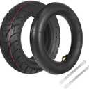 80/65-6 City Road Scooter Tire with Inner Tube, Replacement Tire for 10 Inch Electric Scooters Tires, Fits 6" Rim, Compatible 10x3" Motorcycle & Mini Bike Tires