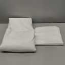 Amazon Basics Lightweight Microfiber 3 Piece Duvet Cover Set with Zipper Closure, King, Bright White