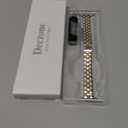 Narrow Band Compatible with Apple Watch Band 44mm 45mm 46mm (SE 3 2 1 Series 6 5 4 9 8 7 10 11), 49mm (Ultra 3 2 1), 42mm (Series 3 2 1), iwatch Dressy Thin Metal Bands for Women Silver Gold