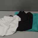 Boys Shirts Athletic Dry Fit Neon T Shirts Short Sleeve Kids Youth Moisture Wicking Quick Dry Sports Training Performance Tee (7-8 Years, 3pack-lake Blue/Black/White7495)