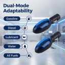 2 Pack Fuel Transfer No-Spill Device, Portable Automotive Spill Saver for Gasoline, Diesel, Water & Fluids, Plug and Play Fueling Assist Tool for Cars 