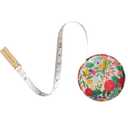 RIFLE PAPER CO. Garden Party Measuring Tape - Retractable Measuring Tape in Illustrated Case, Brass Hardware and Hidden Button Release, Measures up to 60" (152.4 CM), Stows Easily and Discreetly