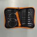 Small Combination Wrench Sets Metric and Standard 20 PCS 4-11mm & 5/32" to 7/16" Color Plated Open and Box End Mini Wrenches with Key Ring Ignition Wrench Set with Zipper Bag