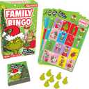 Aquarius Grinch Family Bingo Game - Fun Family Party Game for Kids, Teens and Adults - Entertaining Family Game Night Gift - Officially Licensed Grinch Merchandise - Ages 6 and Up