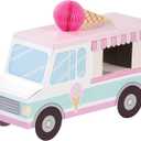 Creative Converting 346418 Ice Cream Party Centerpiece, 1 ct, Multi-color, Centerpiece measures 9.25" x 6.25"