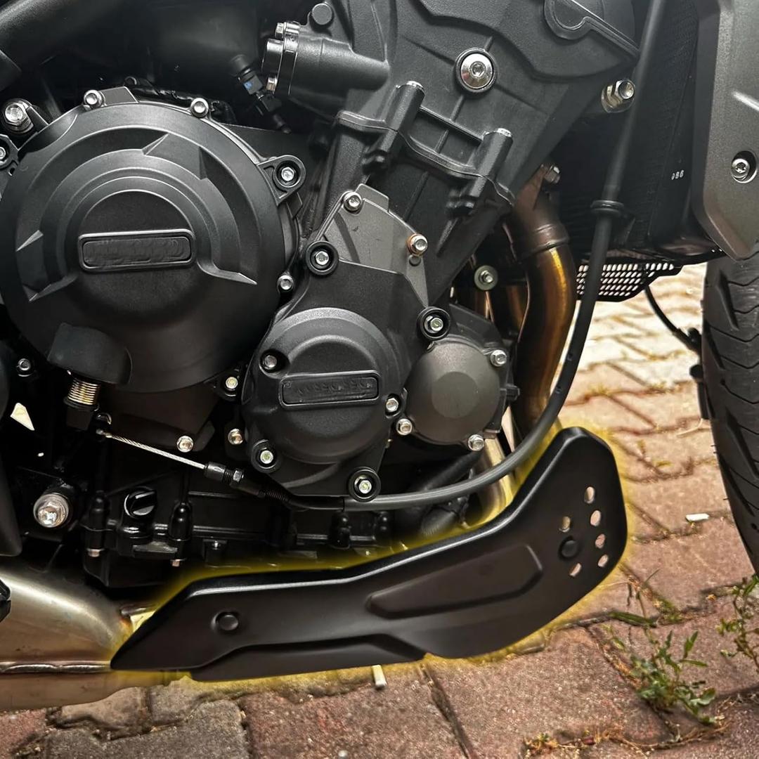 Motorcycle fit for Tri&um&ph Trident 660 Trident660 Trident-660 Accessories 2021 2022 2023 2024 2025 Engine Protector Guard Cover Under Cowl Lowered Shrouds Fairing Belly Pan (Black)