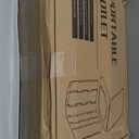 Portable Camping Toilet for Adults - Hapoon XL Portable Folding Toilet with Lid,Travel Portable Potty for Adults,Porta Potty Car Toilet, Grey (Gray)