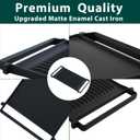 WB31X24998 WB31X24738 Stove Griddle Replacement Parts for GE Gas Stove Griddle Plate JXGRILL1 Reversible Cast Iron Griddle Pan Gas Cooktop JGS760SPSS JGBS66REK4SS GE Appliance Accessories 1 Pack