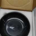 6.7" Large Decorative Bowl, Natural Marble Decorative Bowls for Home Decor, Key Bowl, Candy Bowl, Smudge Bowl, Coffee Tables Centerpiece (Natural Black)