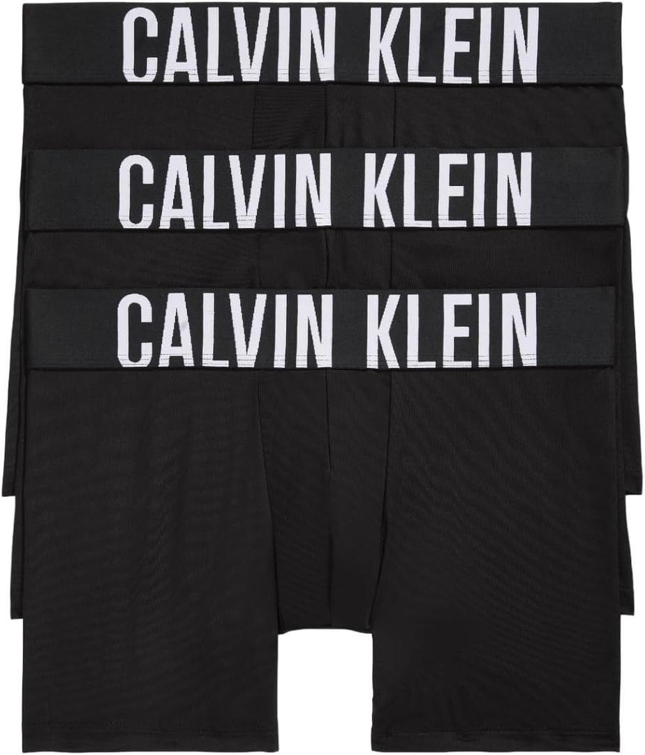Calvin Klein Men's Intense Power 3-Pack Boxer Brief (Large, 3 Black)