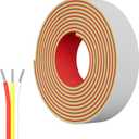 PAUTIX 65.6ft/ 20M Extension Cable Wire Cord, 22AWG 3-pin Wire Cord for Single Color LED Strip Lights, COB/ 2835 Tape Lights, 5V 12V 24V Low Voltage Extension, Red, Yellow, White