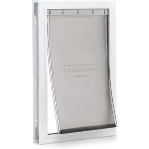 PetSafe Freedom Aluminum Dog & Cat Door, Pets up to 100 lbs, Large, White